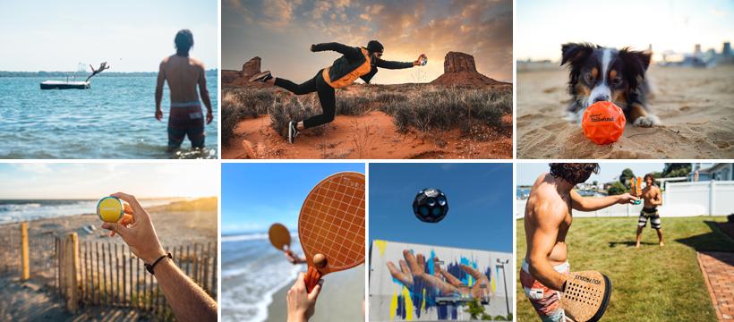 Backyard games, water bouncing balls, outdoor sports by Waboba