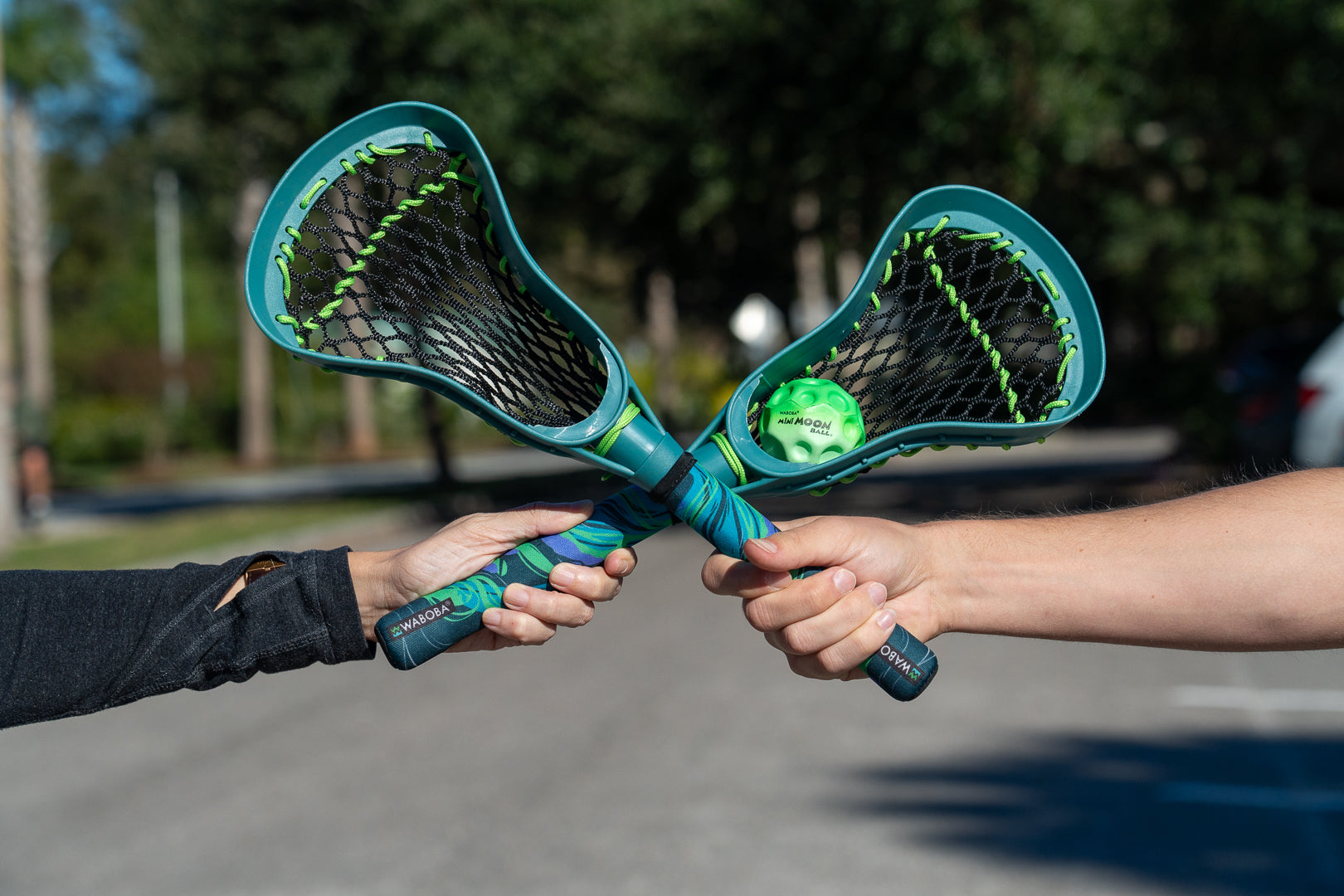 Urban Lacrosse with a Mini Moon Ball – Waboba